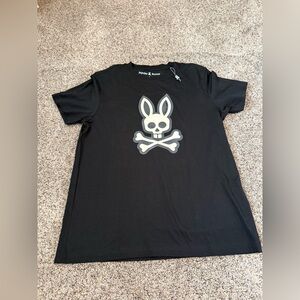 NWT Men’s Psycho Bunny Ryder Graphic Tee Black - Size 4 Small